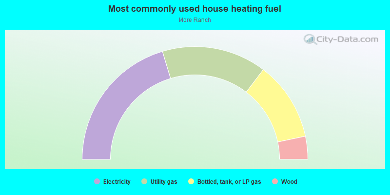 Most commonly used house heating fuel