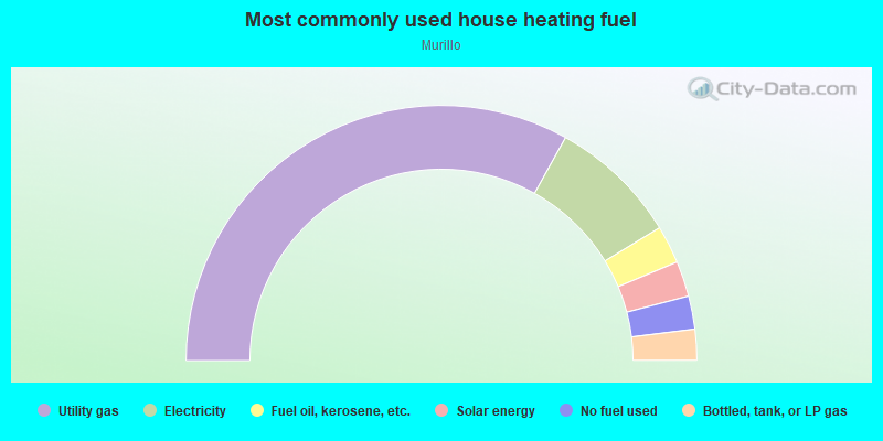 Most commonly used house heating fuel