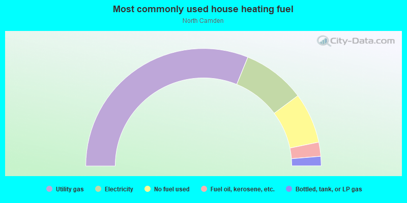 Most commonly used house heating fuel