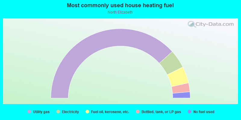 Most commonly used house heating fuel