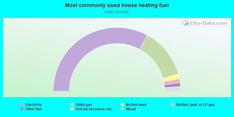 Most commonly used house heating fuel