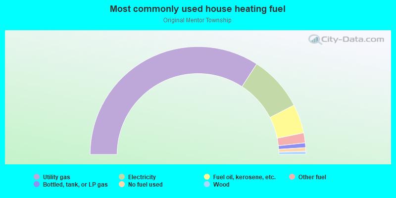 Most commonly used house heating fuel