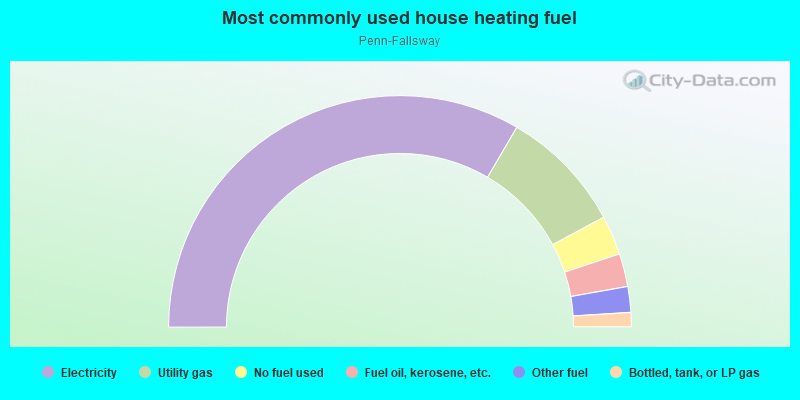 Most commonly used house heating fuel