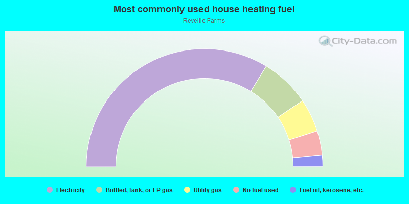 Most commonly used house heating fuel