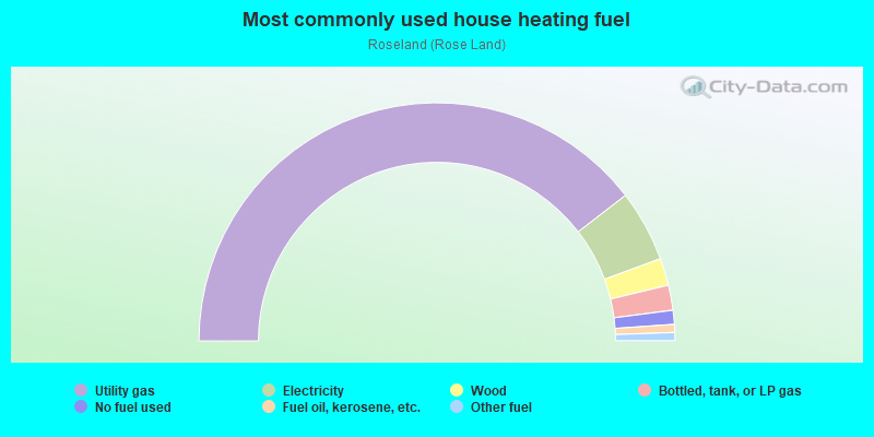 Most commonly used house heating fuel