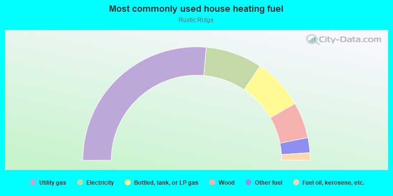 Most commonly used house heating fuel