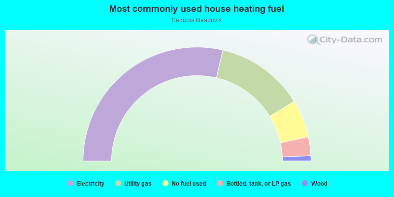 Most commonly used house heating fuel