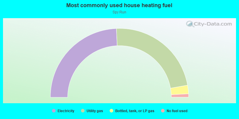 Most commonly used house heating fuel