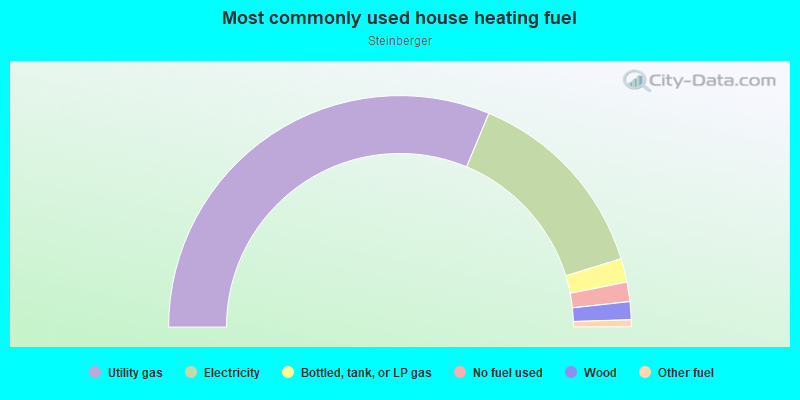 Most commonly used house heating fuel