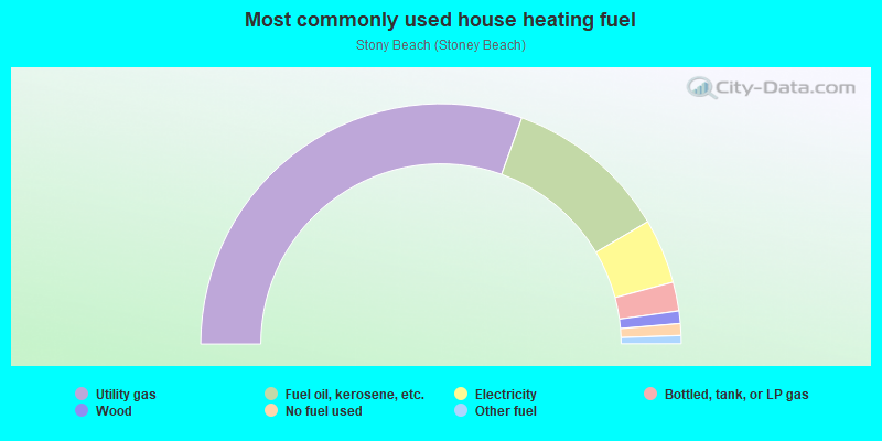 Most commonly used house heating fuel