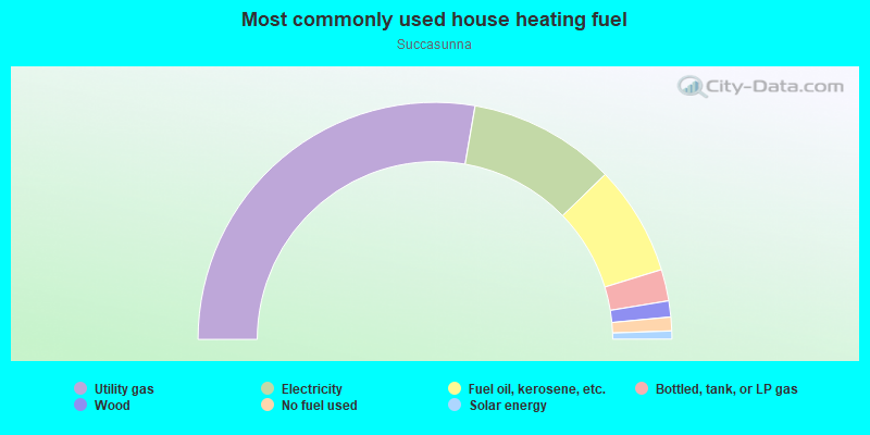 Most commonly used house heating fuel