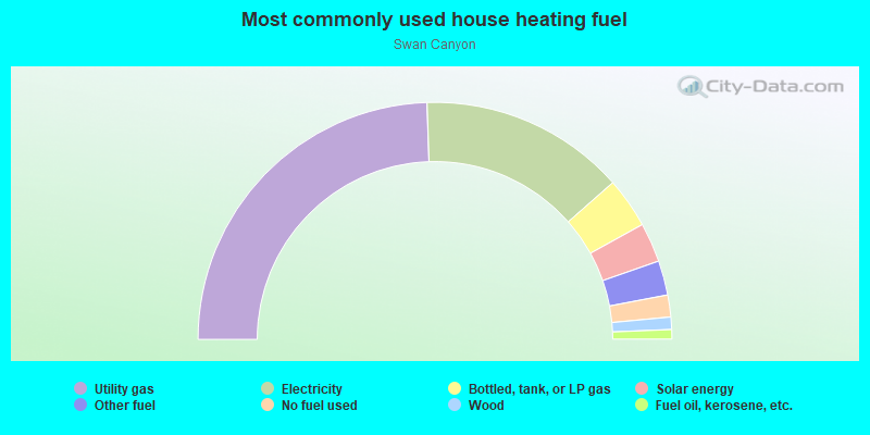 Most commonly used house heating fuel