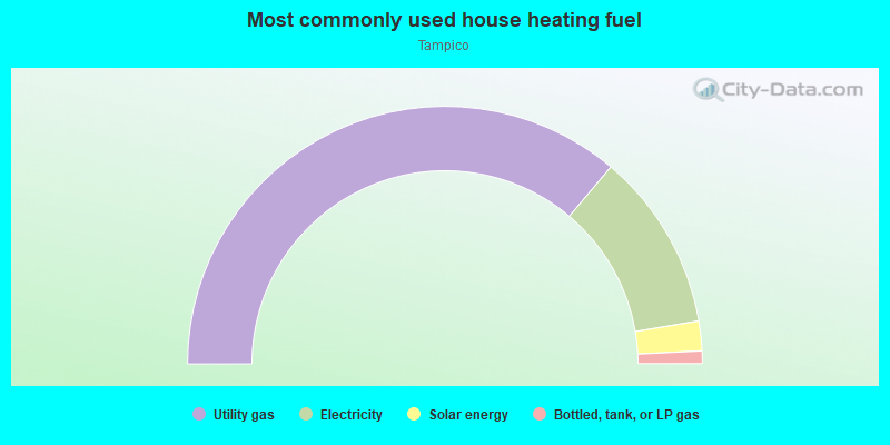 Most commonly used house heating fuel