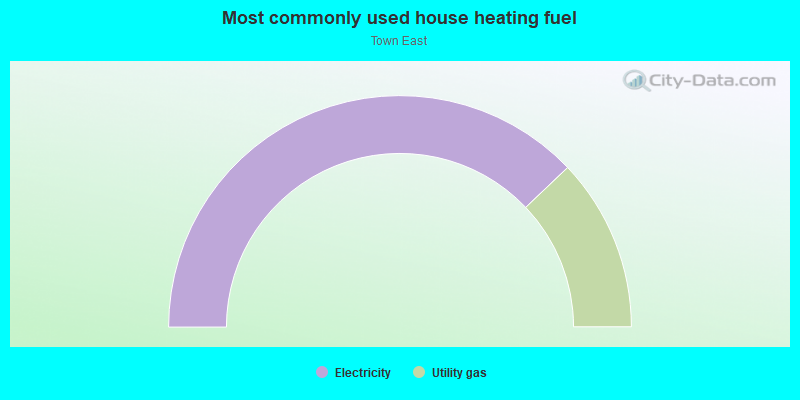 Most commonly used house heating fuel