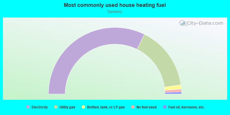 Most commonly used house heating fuel