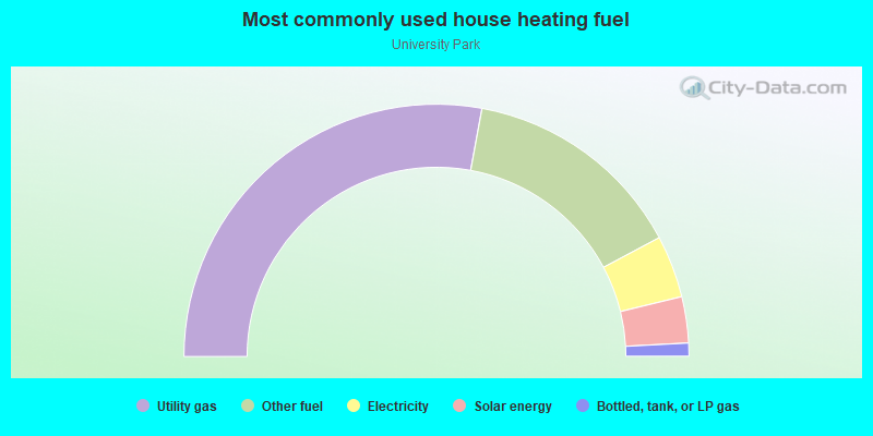 Most commonly used house heating fuel