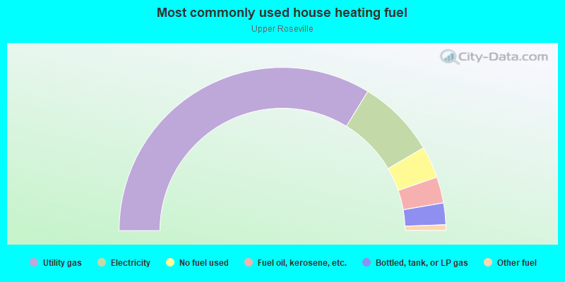 Most commonly used house heating fuel