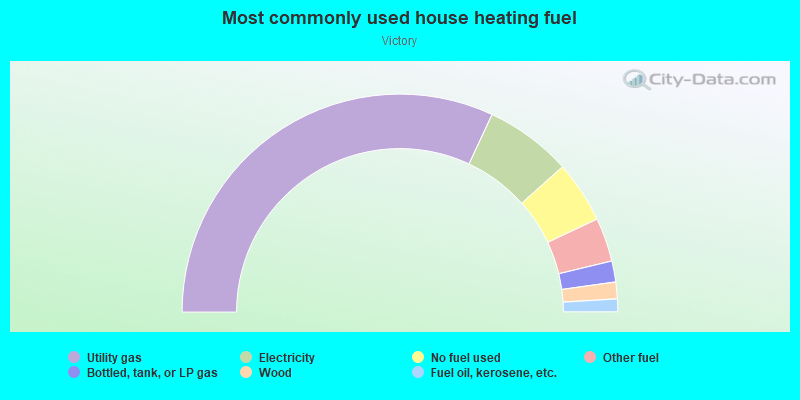 Most commonly used house heating fuel