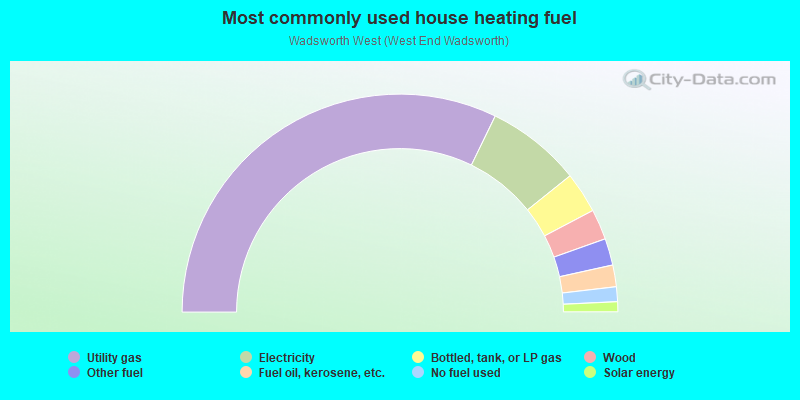 Most commonly used house heating fuel