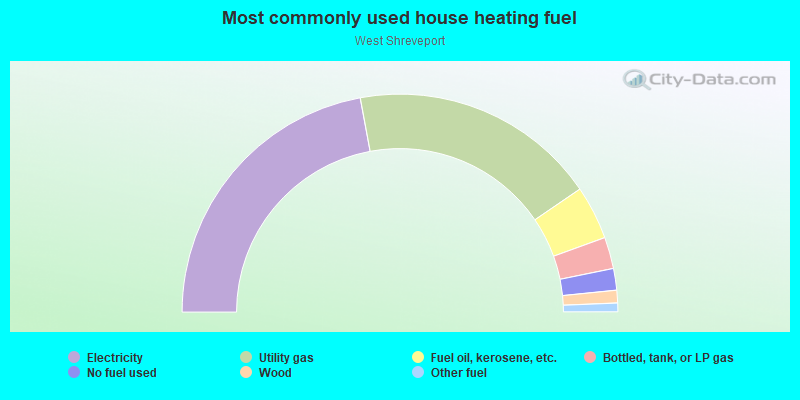 Most commonly used house heating fuel