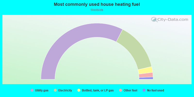 Most commonly used house heating fuel