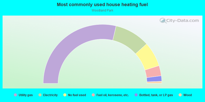 Most commonly used house heating fuel