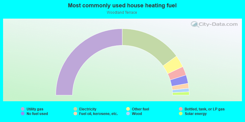 Most commonly used house heating fuel