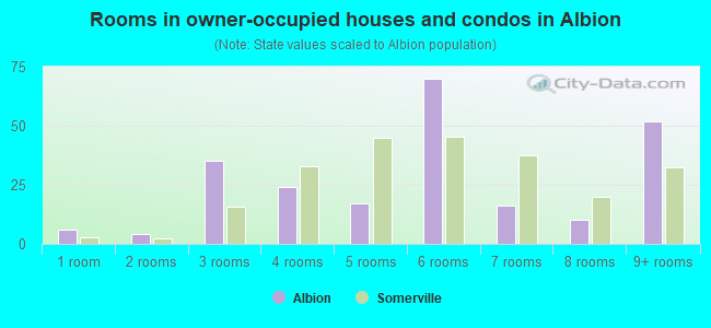 Rooms in owner-occupied houses and condos in Albion
