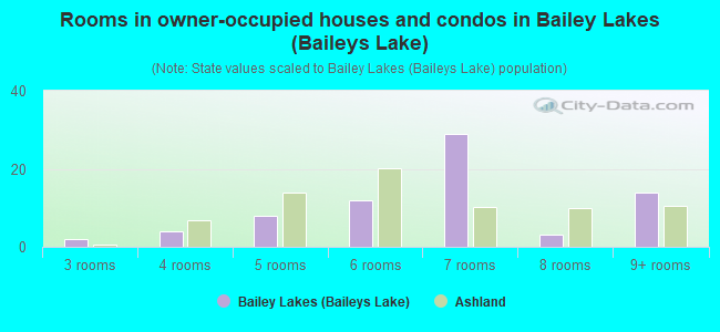 Rooms in owner-occupied houses and condos in Bailey Lakes (Baileys Lake)