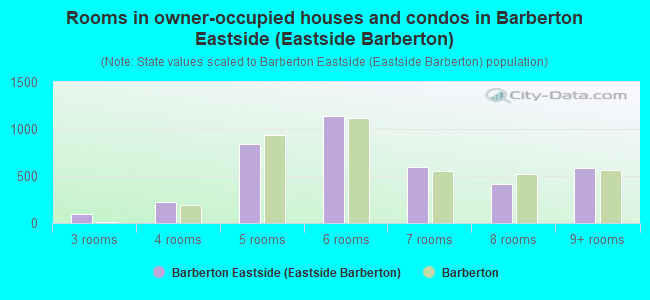 Rooms in owner-occupied houses and condos in Barberton Eastside (Eastside Barberton)