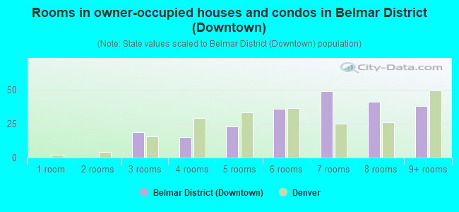 Rooms in owner-occupied houses and condos in Belmar District (Downtown)