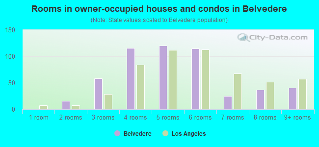 Rooms in owner-occupied houses and condos in Belvedere