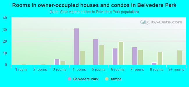 Rooms in owner-occupied houses and condos in Belvedere Park