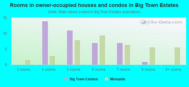 Rooms in owner-occupied houses and condos in Big Town Estates