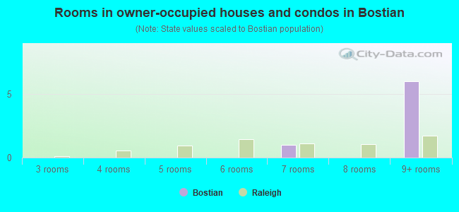 Rooms in owner-occupied houses and condos in Bostian