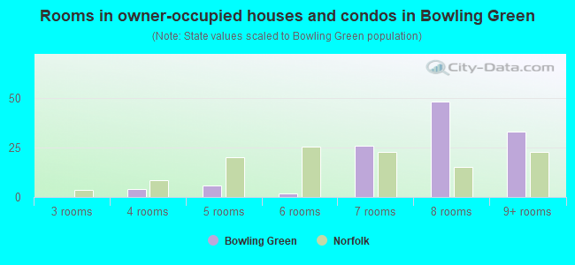 Rooms in owner-occupied houses and condos in Bowling Green