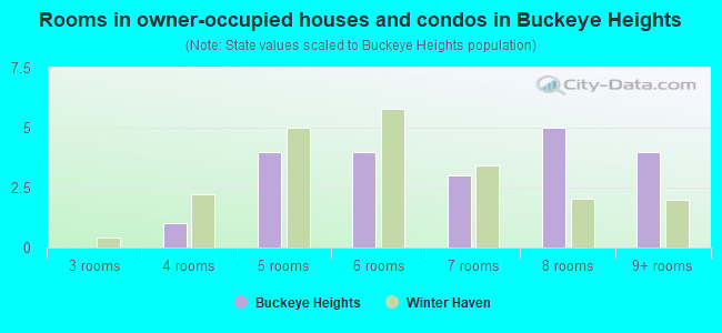 Rooms in owner-occupied houses and condos in Buckeye Heights
