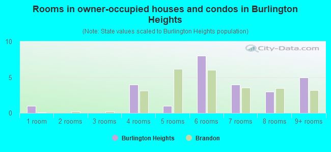 Rooms in owner-occupied houses and condos in Burlington Heights