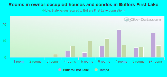 Rooms in owner-occupied houses and condos in Butlers First Lake
