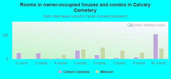 Rooms in owner-occupied houses and condos in Calvary Cemetery