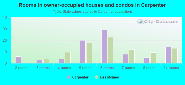 Rooms in owner-occupied houses and condos in Carpenter