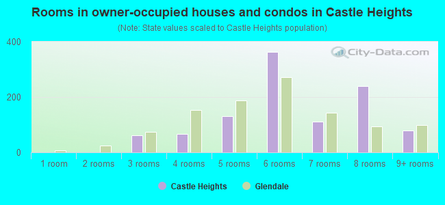 Rooms in owner-occupied houses and condos in Castle Heights