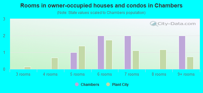 Rooms in owner-occupied houses and condos in Chambers
