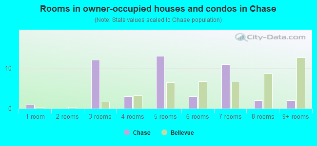 Rooms in owner-occupied houses and condos in Chase