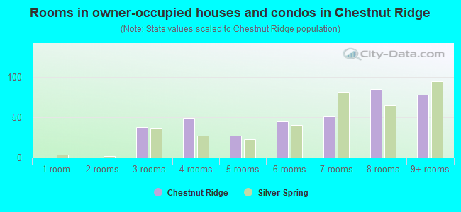 Rooms in owner-occupied houses and condos in Chestnut Ridge