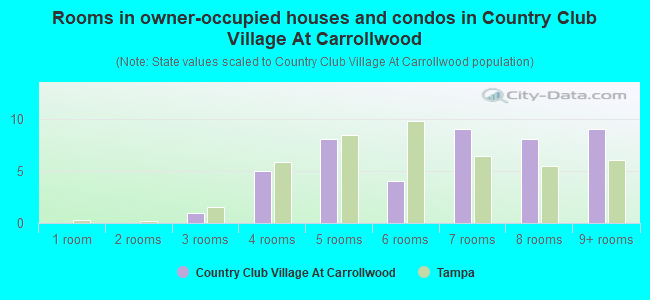 Rooms in owner-occupied houses and condos in Country Club Village At Carrollwood