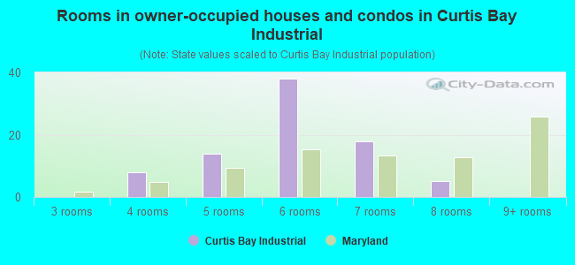 Rooms in owner-occupied houses and condos in Curtis Bay Industrial