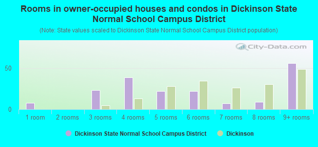 Rooms in owner-occupied houses and condos in Dickinson State Normal School Campus District