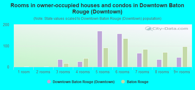 Rooms in owner-occupied houses and condos in Downtown Baton Rouge (Downtown)