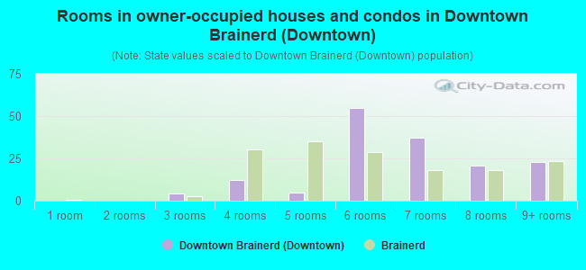Rooms in owner-occupied houses and condos in Downtown Brainerd (Downtown)